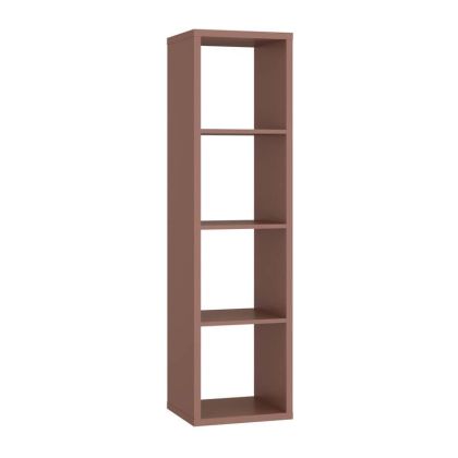 Montaro bookcase, terracotta color, 39X33X142 cm