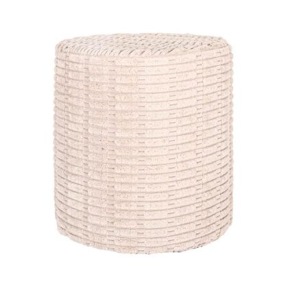 Decorative stool beige color 34X37CM