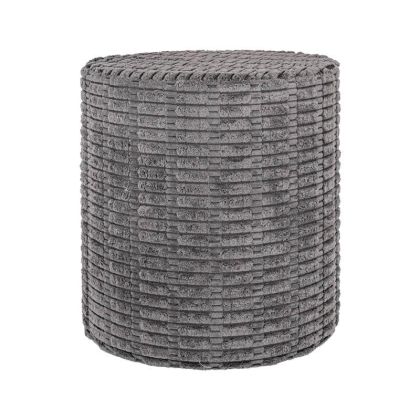 Decorative stool dark gray color 34X37CM
