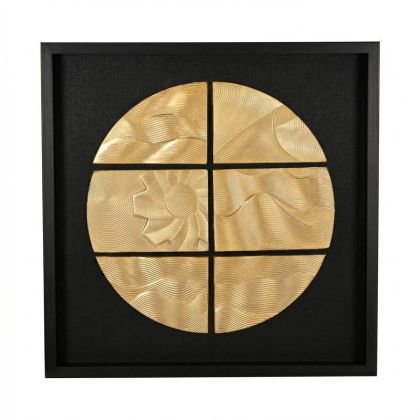 Картина FL801 черно-златна 80X80XСМ