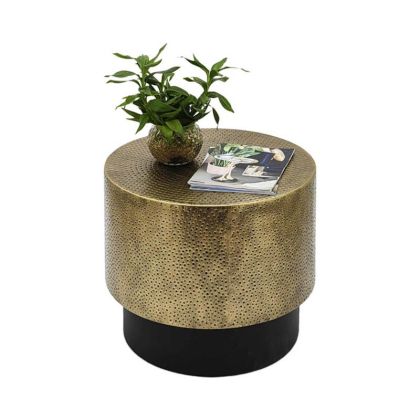 Round metal coffee table FL0114 gold 45X41CM