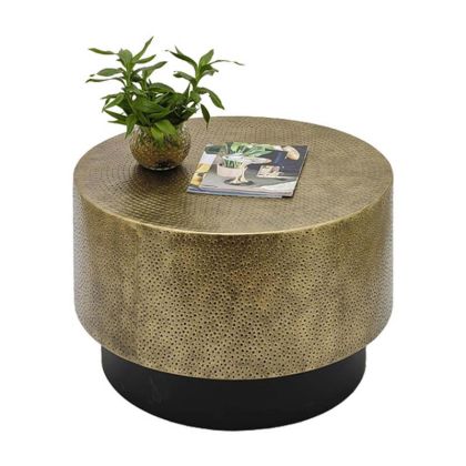 Round metal coffee table FL0115 gold 60X40CM