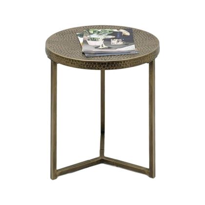 Round metal coffee table FL0132 gold 38X45CM