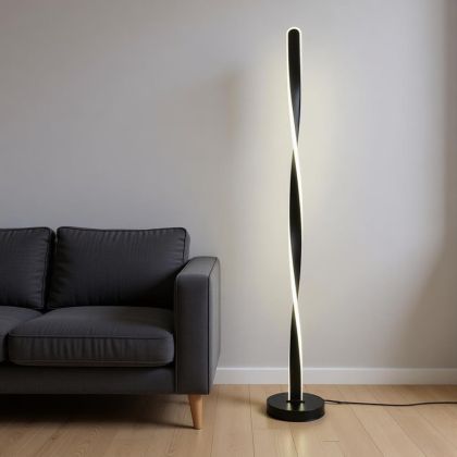Лампион Jounko led метал в черен цвят D20x130см