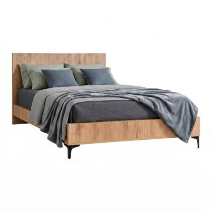 Alicante bed natural color cinnamon oak 150X210X110CM (140X200)