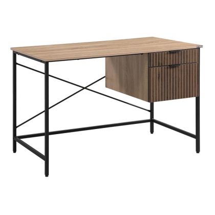 Метално бюро Rythmos Sonoma - цвят орех 120X60X76СМ