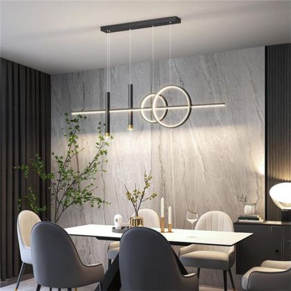 Полилей Neron led черен метал 100x25x26см