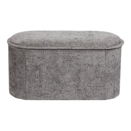 Stool Trebia gray fabric 76x38x38cm