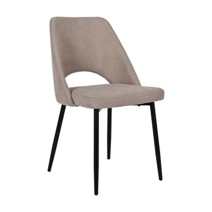 Трапезарен стол FL6020 бежов цвят 53X46X83СМ