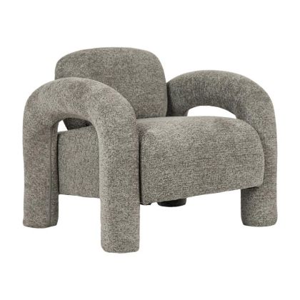 Armchair Snug Lounge gray fabric 75X85X80CM
