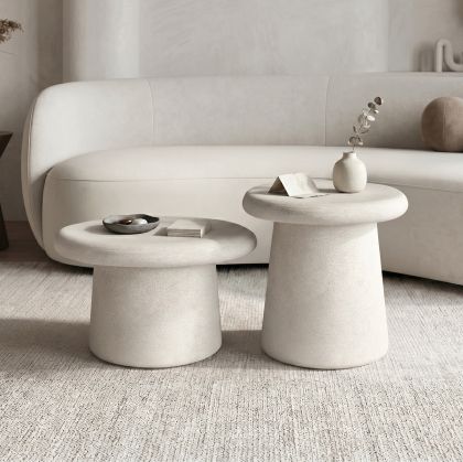 Coffee tables Herona set of 2, white