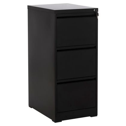 Офис шкаф Sider HM6636.01 черен метал 45.5X62X103.5ВСМ.