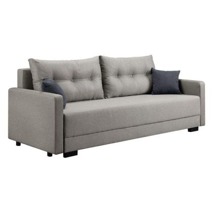 Разтегателен диван Enco сив 220X88X77СМ