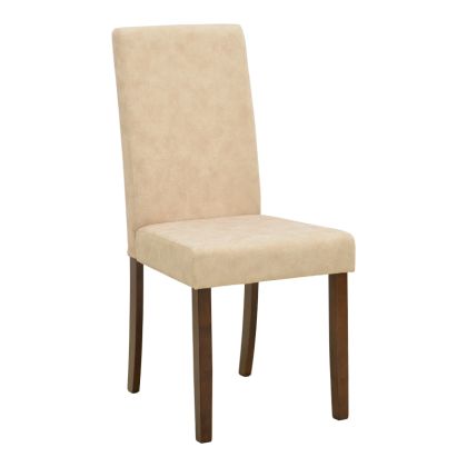 Стол Zeben, плат в антично екрю с орехово каучуково дърво, 43.5x55.5x93.5 см