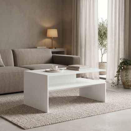 Холна маса Coffa бяла 90x60x45см
