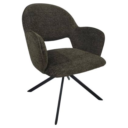 Въртящ се стол за хранене Gallo HM18475.05 зелен плат - метални крака 59X61.5X86ВСМ.
