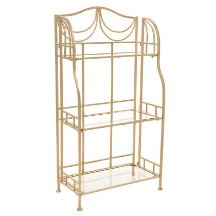 METAL SHELF IN GOLD COLOR 60X31X117