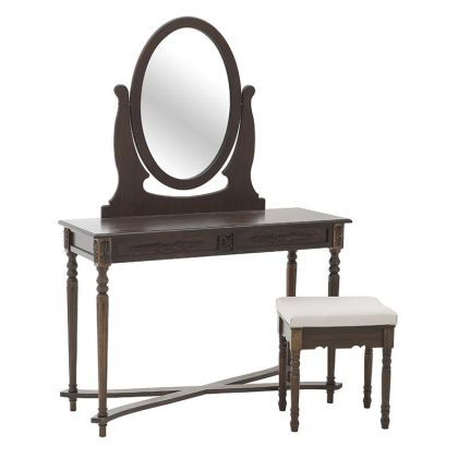 BOUDOIR DRESSING TABLE WITH MIRROR