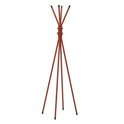 Метална закачалка за дрехи цвят червен 45X45X178