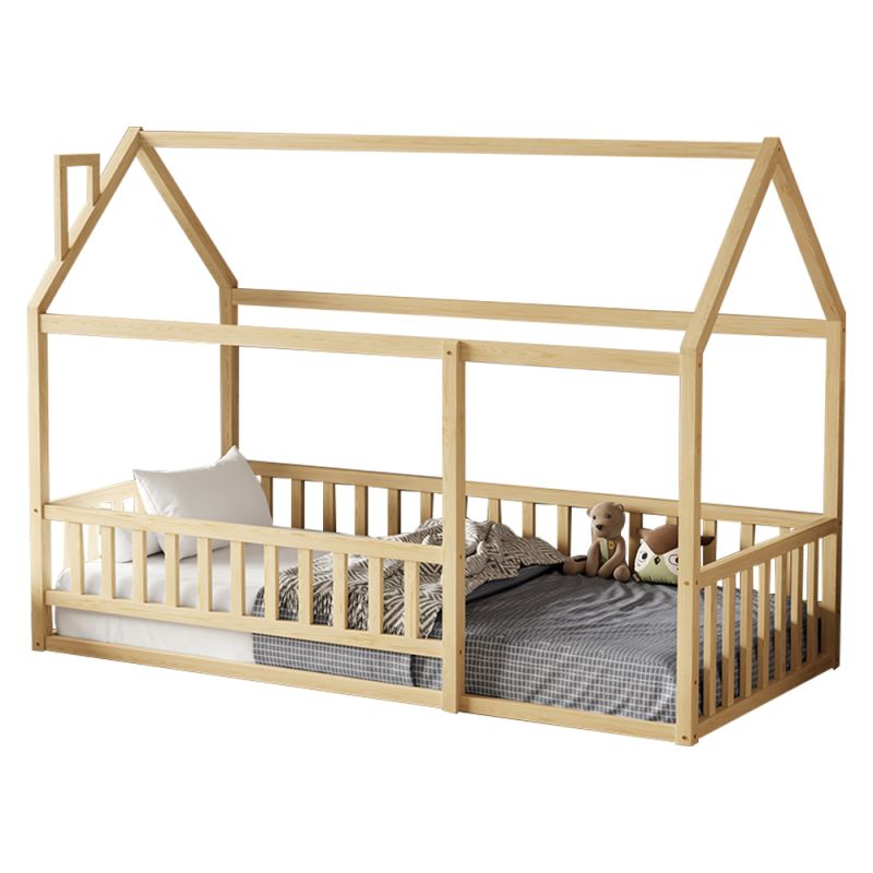 Детско легло с парапети Houser HM706.01 T.montessori масивна борова дъ