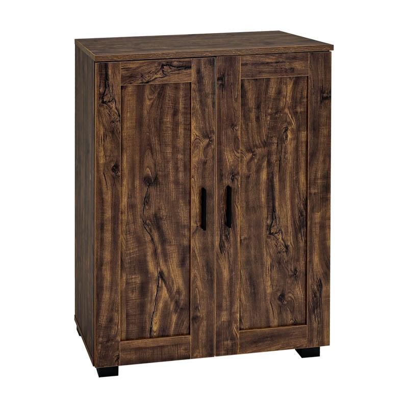 Шкаф за обувки с колелца Cubo с 4 рафта, цвят кафяв дъб 60X33X84СМ