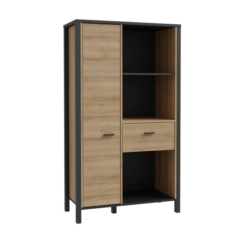 Витрина Terrano Riviera цвят дъб 87X40X153СМ