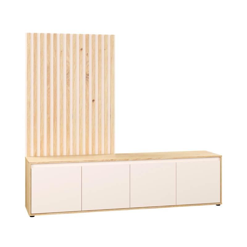 Тв шкаф Stonex Artisan Oak с пясъчен цвят 189X42X170СМ
