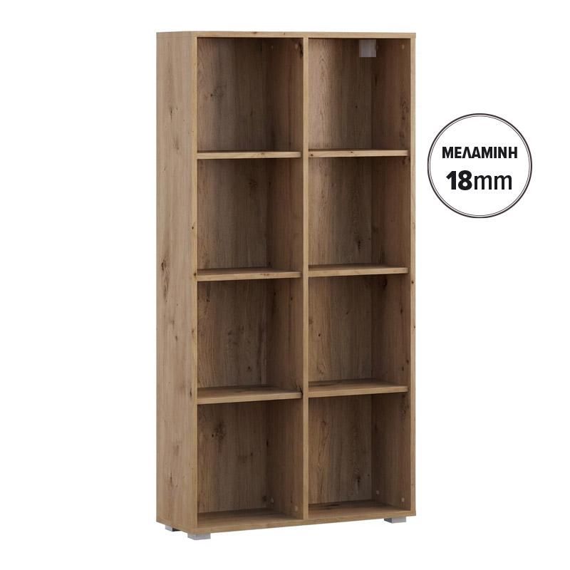 Библиотека/етажерка Smart 8P 18 цвят артизан 74X29X146 см