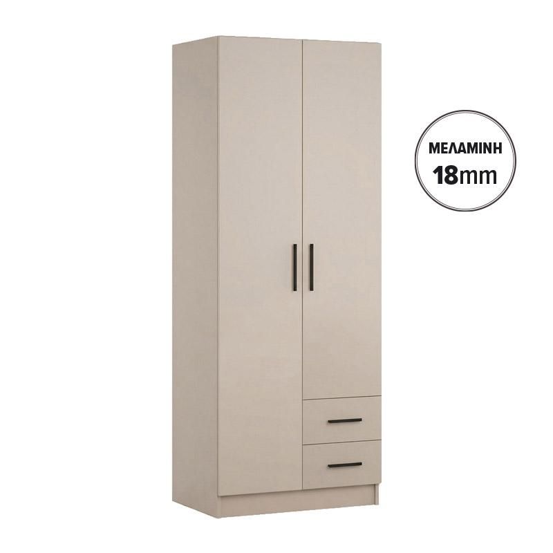Гардероб Prime 2K Kf 18 цвят кашмир 80X52X205 см
