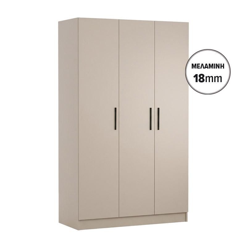 Гардероб Prime 3K 18 цвят кашмир 120X52X205 см