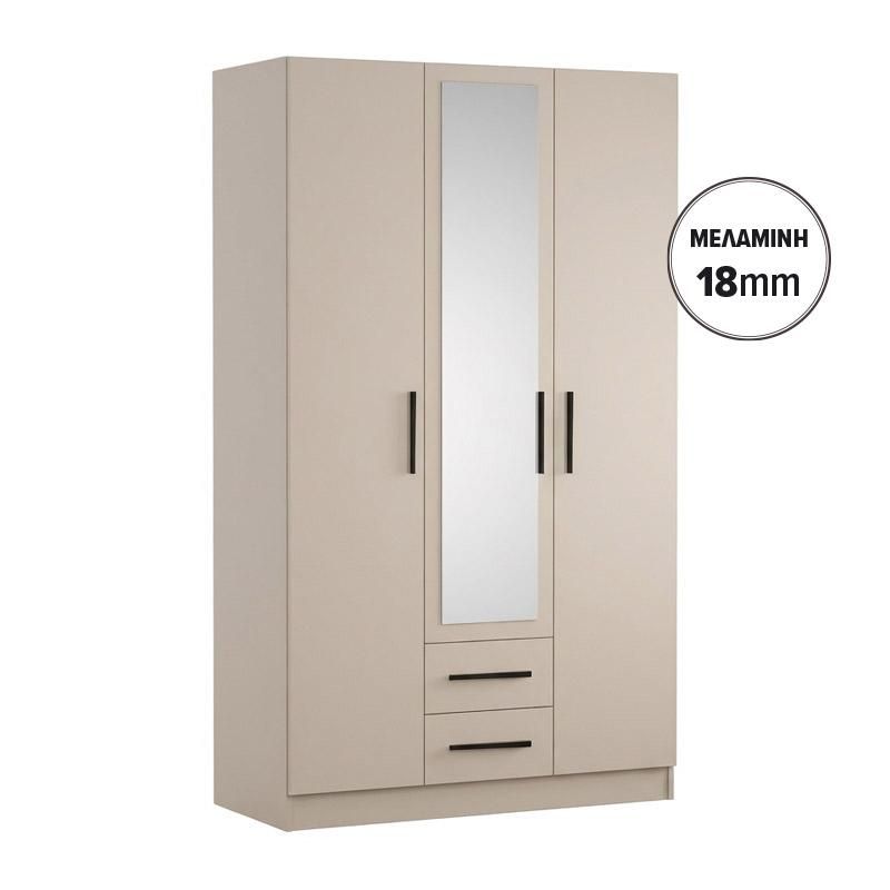 Гардероб Prime 3K2FO 18 цвят кашмир 120X54X205 см