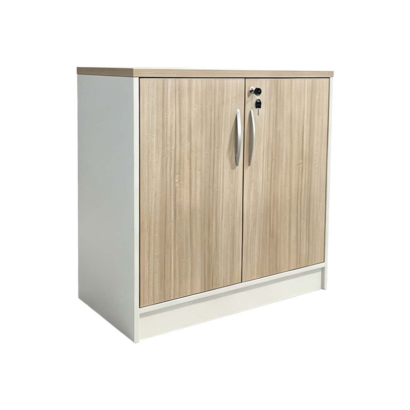 Нисък офис шкаф професионален Armadi в цвят дъб-беж 80x40x80см