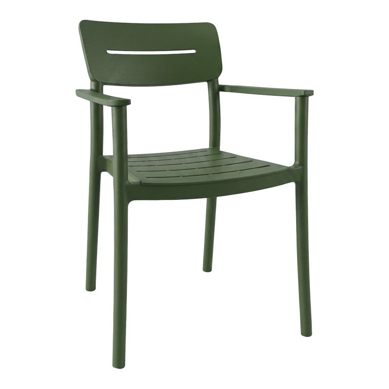 Стол Pilma тъмнозелен PP 57x54x82см