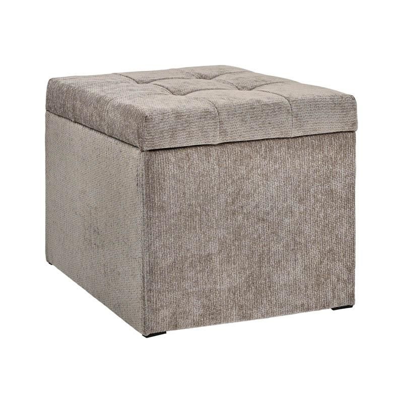 Табуретка с място за съхранение Comfy цвят топ 50X50X46 см