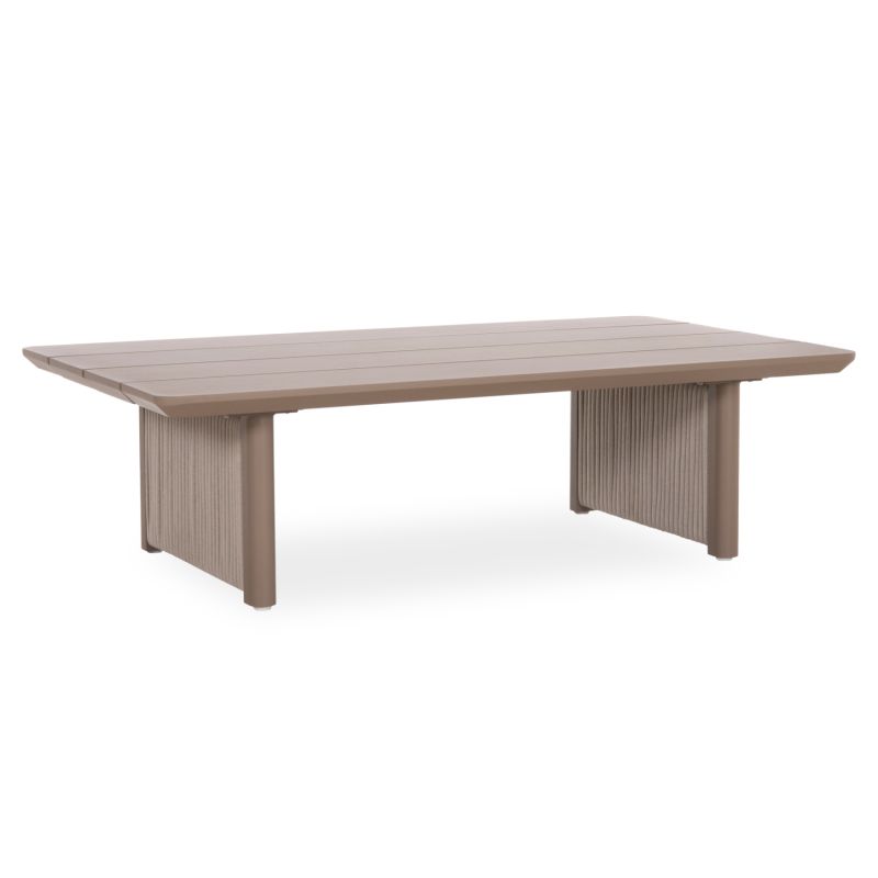 Холна маса Absolution SM6512.02 алуминиев и въже в бежово 140X82X40ВСМ