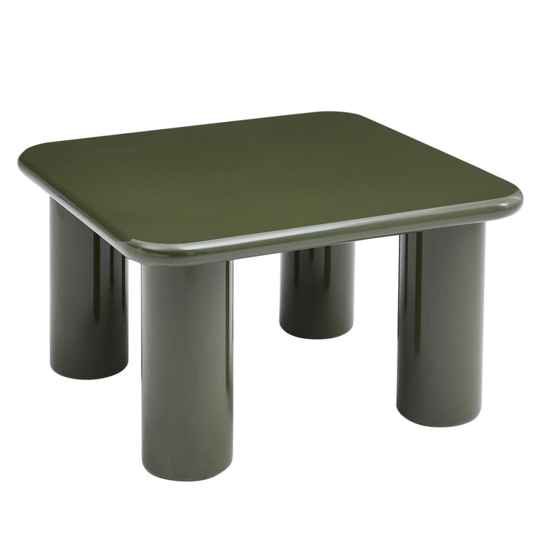 Холна маса Solna HM18453.07 Mdf в гланцов маслинено зелен цвят 80X80X4