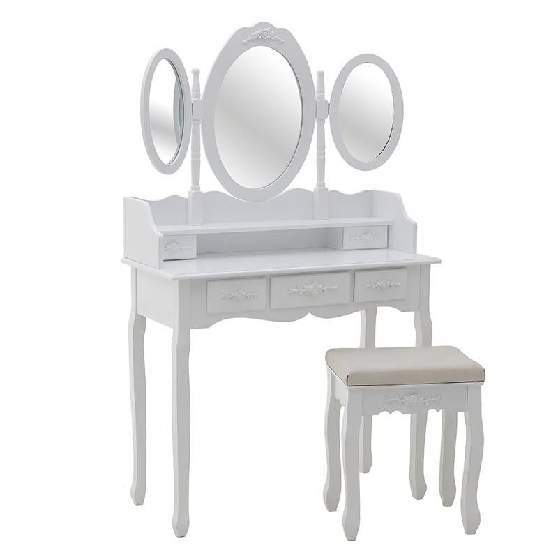 BOUDOIR DRESSING TABLE WITH MIRROR