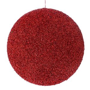 Червена коледна топка 25CM