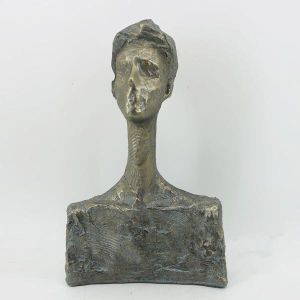 ДЕКОРАТИВНА СКУЛПТУРА, ЧОВЕК, СИВА, 19x10x30cm