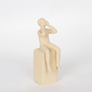 ДЕКОРАТИВНА СТАТУЕТКА, СМОЛА, КАФЯВ, , 6x8.5x19cm