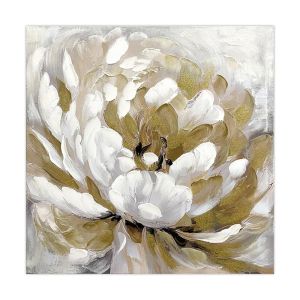 КАРТИНА ЦВЕТЕ 35300 БЕЖОВО-КАФЯВО-СИВО 80X3X80CM
