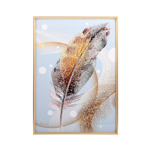 КАРТИНА FL291424 СИВО-КАФЯВО-ЖЪЛТО 50X3X70CM
