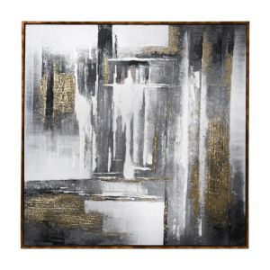 КАРТИНА FL736 СВЕТЛО-КАФЯВО-БЯЛО 100X100CM