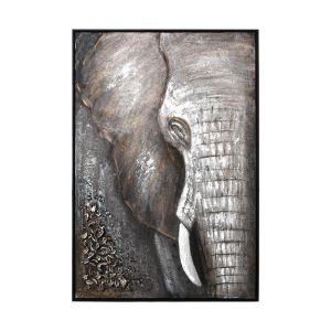 КАРТИНА FL84 БЕЖОВО-КАФЯВО-БЯЛО 80X120CM
