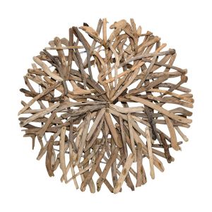 СТЕННА ДЕКОРАЦИЯ NATURALLY ОТ МОРСКО ДЪРВО DRIFTWOOD ЦВЯТ НАТУРАЛ 90X90X7CM