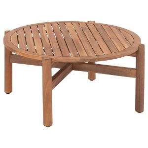ГРАДИНСКА КРЪГЛА ХОЛНА МАСА SANJI HM6222 АКАЦИЯ МАСИВ В ЕСТЕСТВЕН ЦВЯТ Φ60x48Hcm