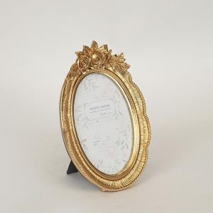 РАМКА ЗА СНИМКА 10x15, ПОЛИЗЕРИН, ЗЛАТНА, 14.5x19.5x1.5cm