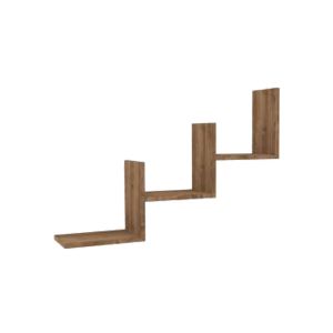 Стенен рафт Mauer в цвят орех 90x19,6x60см