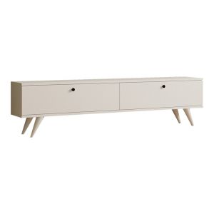 ТВ шкаф Jate в бяло 160x25x40см