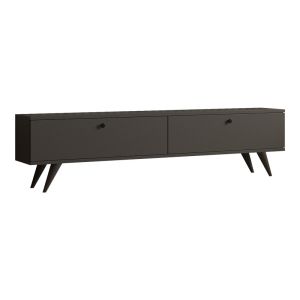 ТВ шкаф Jate в бяло 160x25x40см